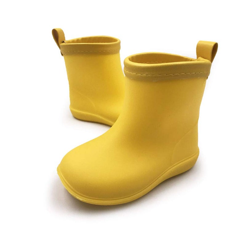 Amoji Boy's Rain Boots Toddler Rainboots For Kid's Rubber Shoes Girl's Waterproof Wellies Children Garden Boots Zapatos Lluvia NiÃ±o Size Yellow 6-6.5 Toddler - Image 5
